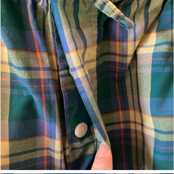 POLO: Men’s Ralph Lauren green blue plaid pajama lounge shorts size L - Picture 2 of 6